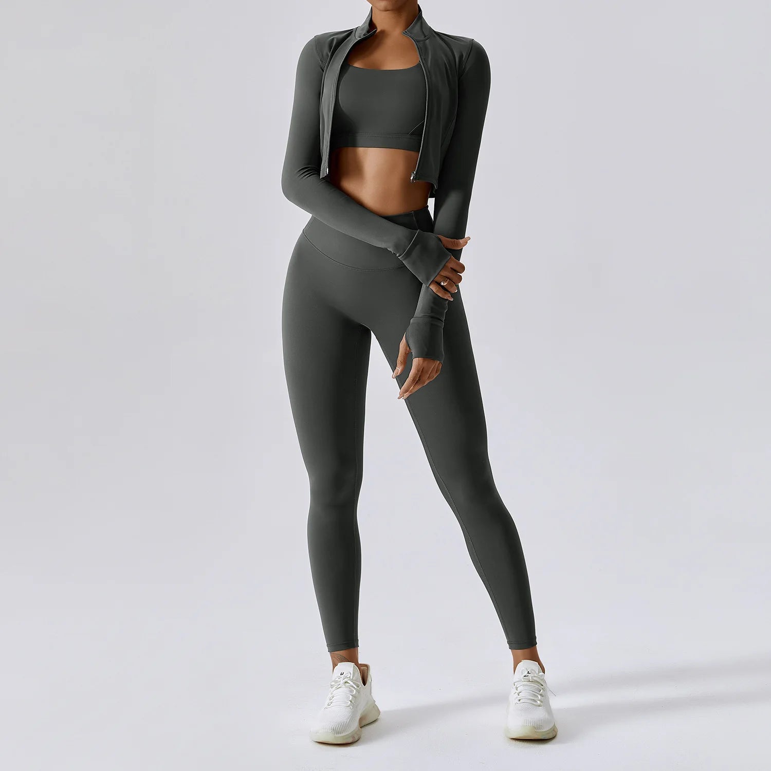 High Quality 3PCS Yoga Set Women Workout Sets Gym Sportswear Yoga Suit - GilloServ