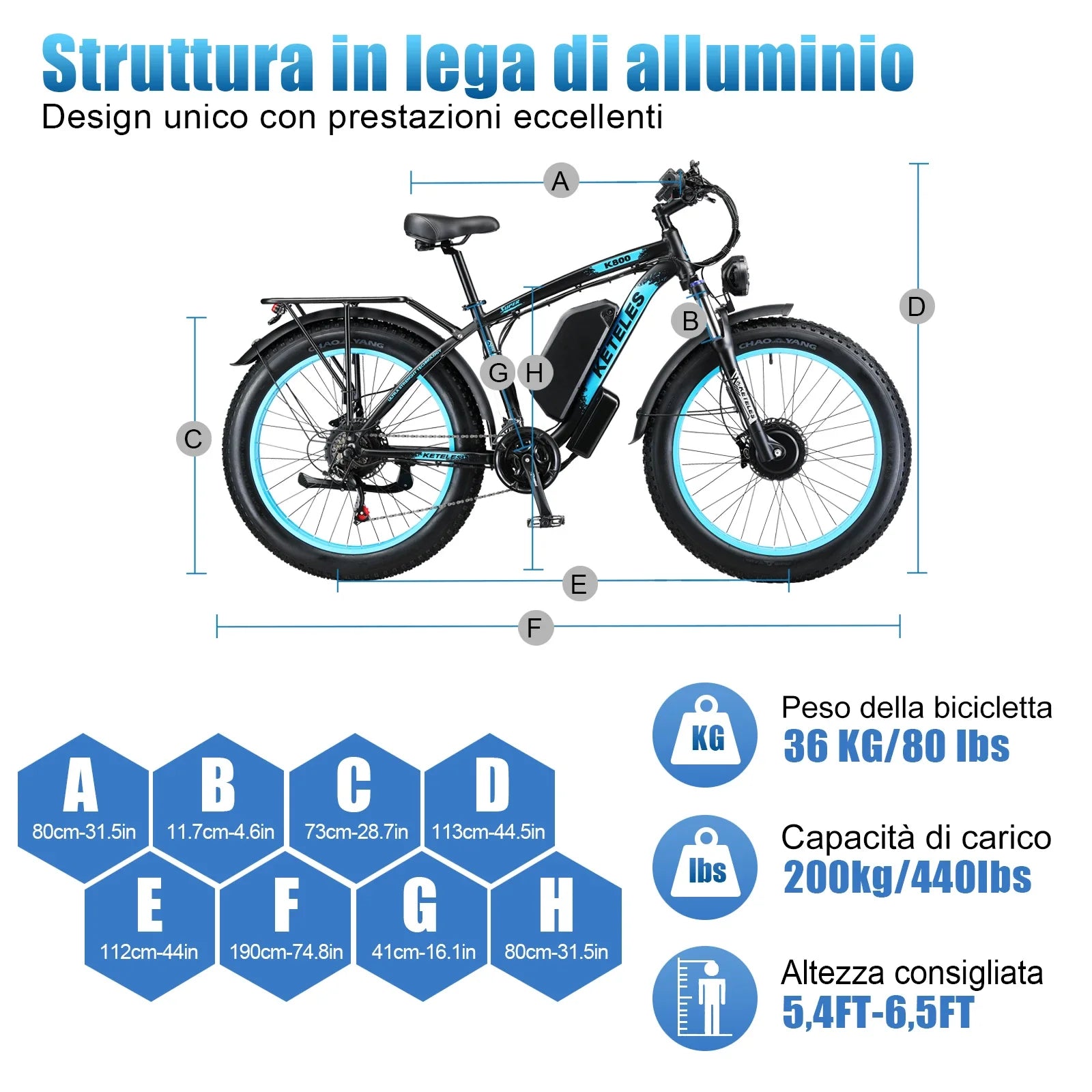 Electric Bike 2000W 48V 23AH 26inch Fat Tire Hydraulic brakes Ebike 21Speed Mountain Snow - GilloServ