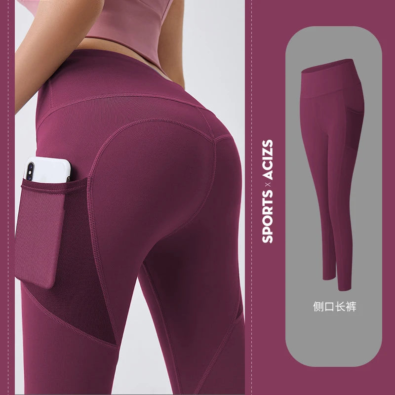 Yoga Pants with Pocket Plus Size Leggings Sport Girl Gym - GilloServ