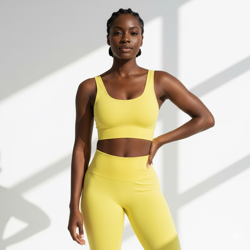 Naked-Feel Yoga Set Yoga Leggings Set Women Fitness Suit - GilloServ