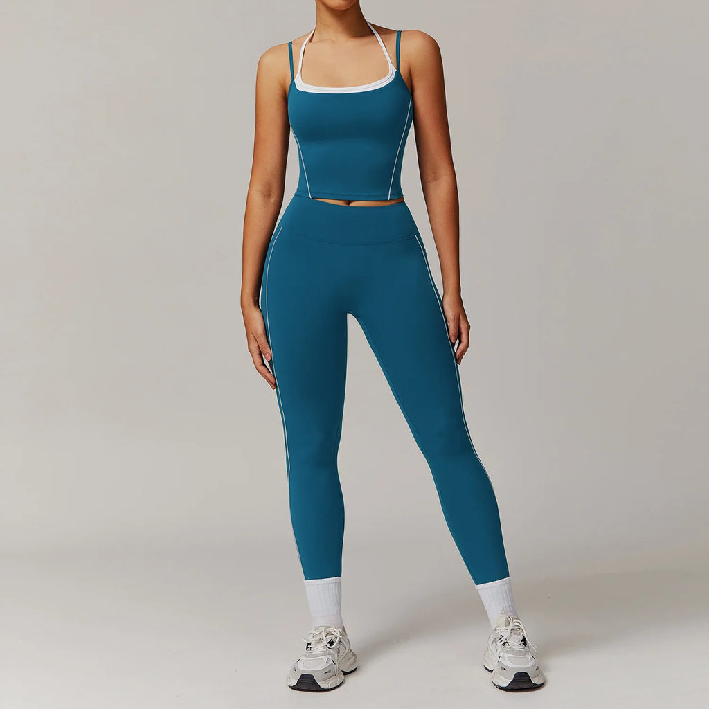 Women's Tracksuit 2PCS Fitness Suit Yoga Sets Sportswear - GilloServ