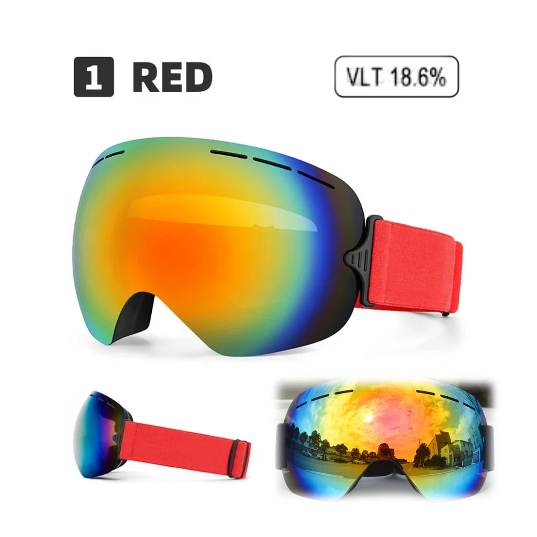 Unisex Snowboard Goggles–Glasses  Ski Equipment Eye Protection - GilloServ