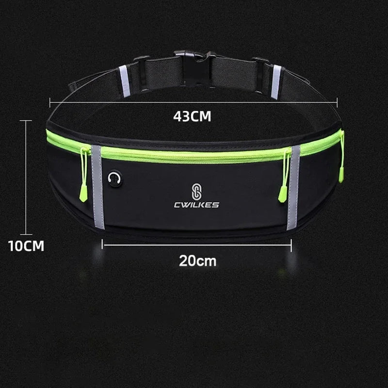 CWIKLES Sports Fanny Pack Women Running Belt Waist Bag Men Waterproof Gym Phone Pouch Banana Bags Run Accessories - GilloServ