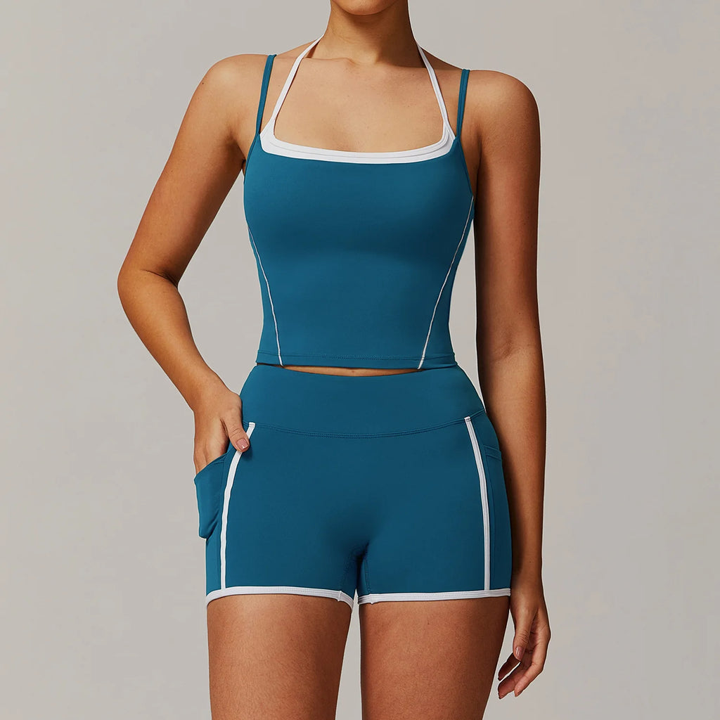 Women's Tracksuit 2PCS Fitness Suit Yoga Sets Sportswear - GilloServ