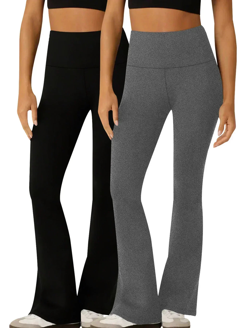 Women's Super Soft Flare Pants High Waisted Tummy Control Workout - GilloServ