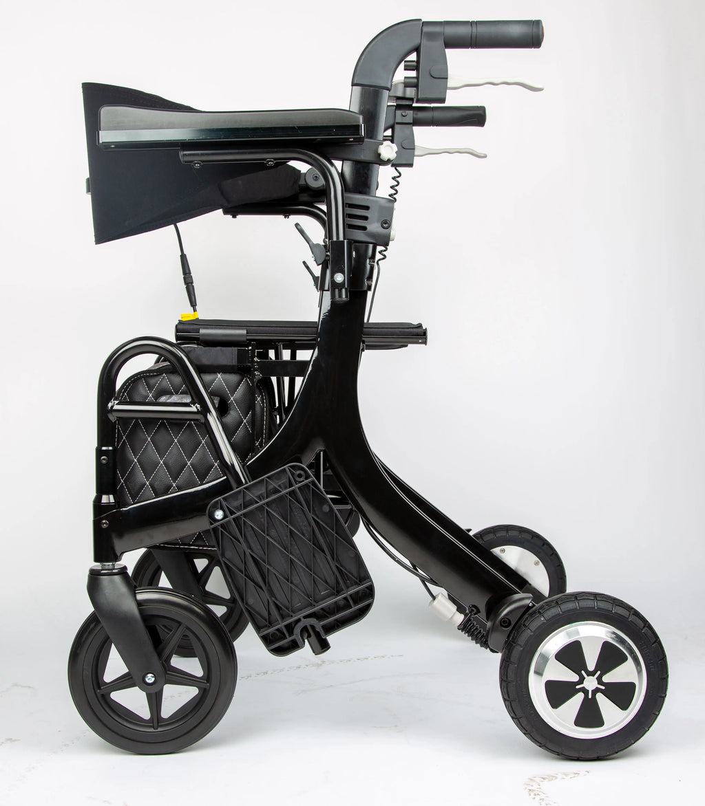 Lightweight Foldable All-Terrain Walker, Rollator Elderly Mobility Wheelchair, Carrier Shopping Cart - GilloServ