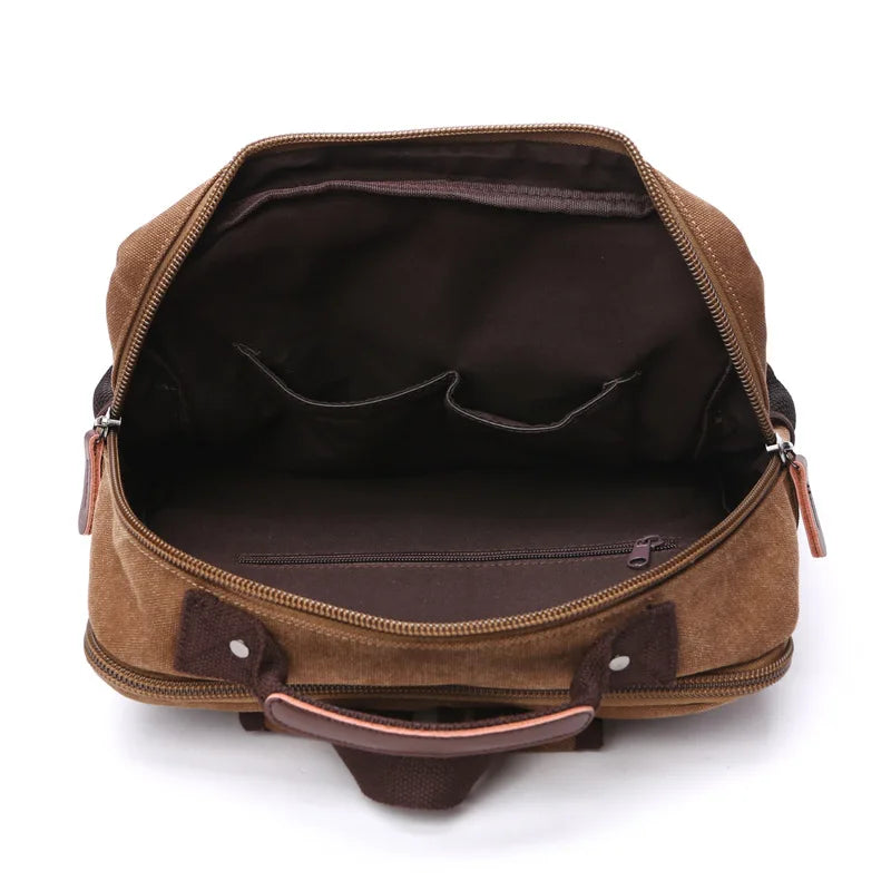 Vintage Canvas Backpack Men Large Capacity Travel - GilloServ