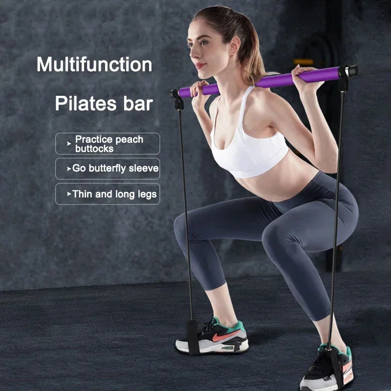 Rally Yoga Pilates Bar Pilates Rope Multifunctional Fitness - GilloServ