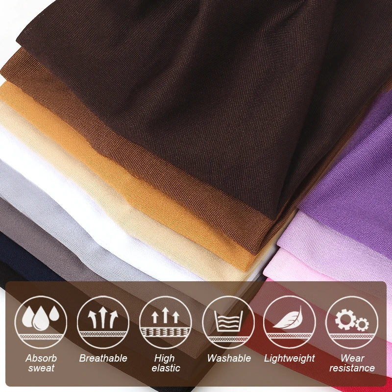 Women Solid Color Super Wide Headband Twisted Criss Cross Elastic Hairband Yoga Running Sports Non Slip Sweat Hair Accessories - GilloServ
