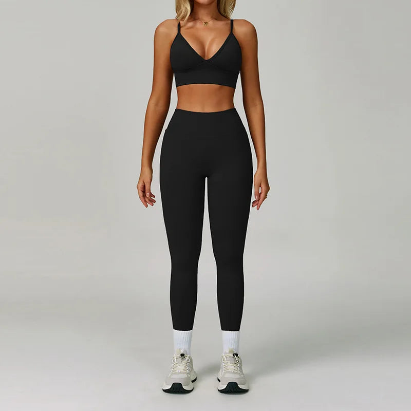 Yoga Gym Clothes Women Tracksuit// Workout //Outfits Fitness Set - GilloServ