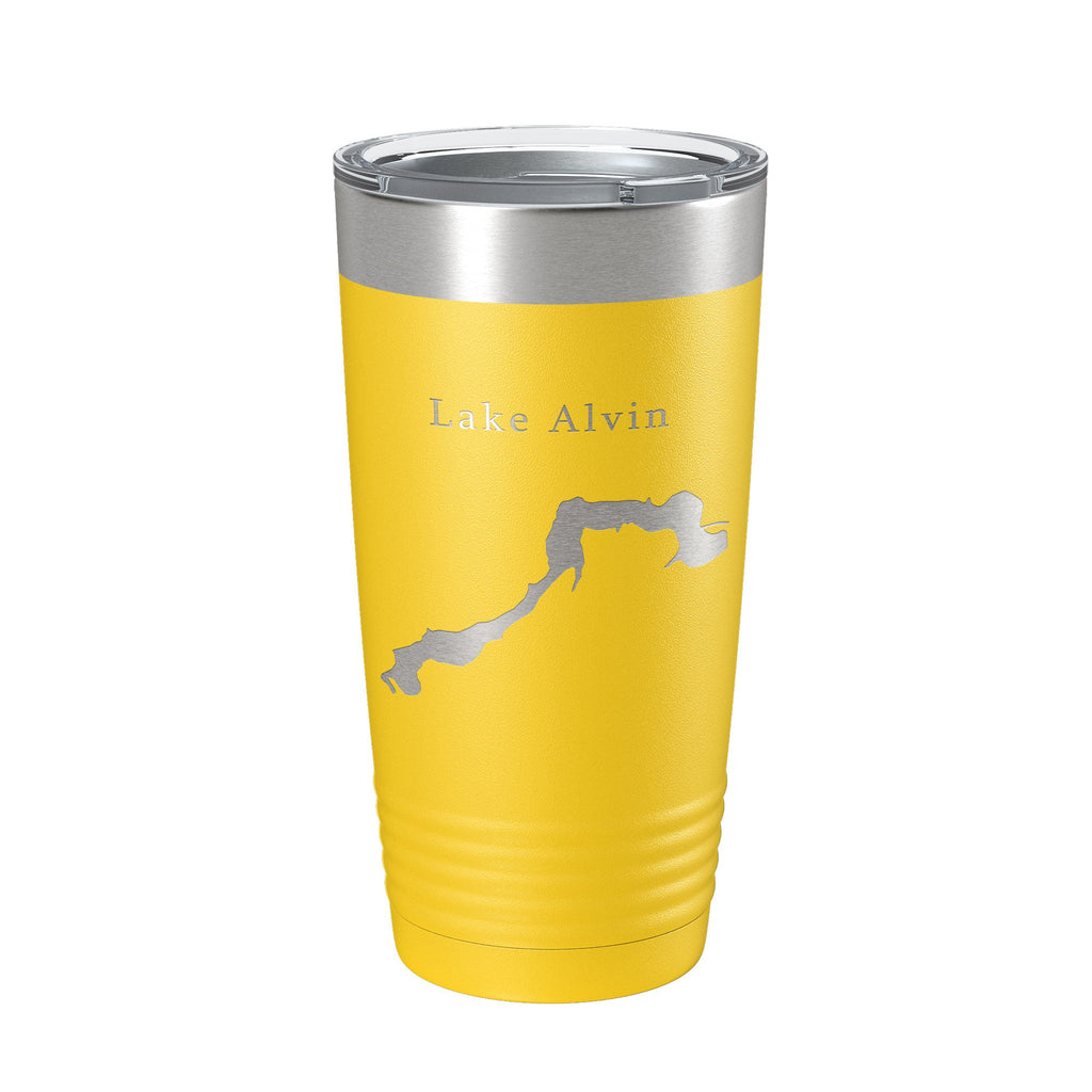 Lake Alvin Map Tumbler Travel Mug Insulated Laser Engraved Coffee Cup South Dakota 20 oz-4