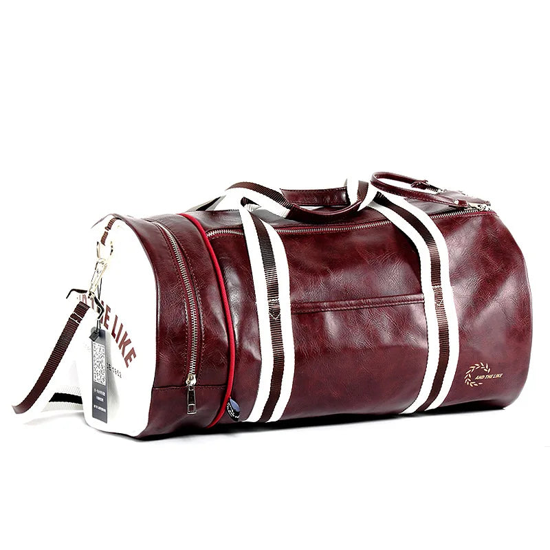 Gym Bag Men And Women Shoulder Bag, Portable Training Basketball Bag Cylinder, - GilloServ