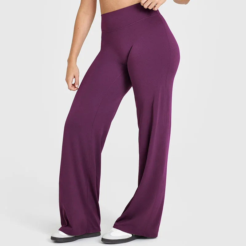 Sports Straight-Leg Pant for Women Mid-Waist Yoga GYM Wear - GilloServ