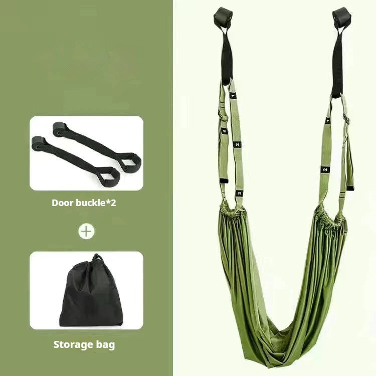 Yoga Aerial Silk Set Woman Hammock Back Legs Stretching Swing Pilates - GilloServ