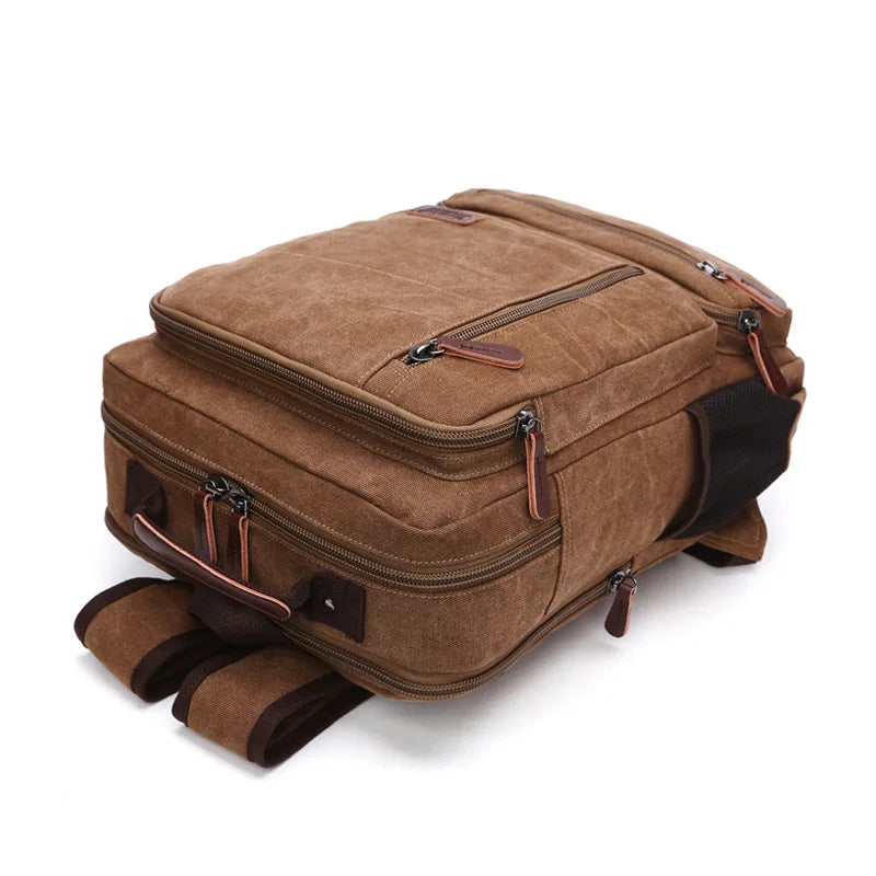 Vintage Canvas Backpack Men Large Capacity Travel - GilloServ