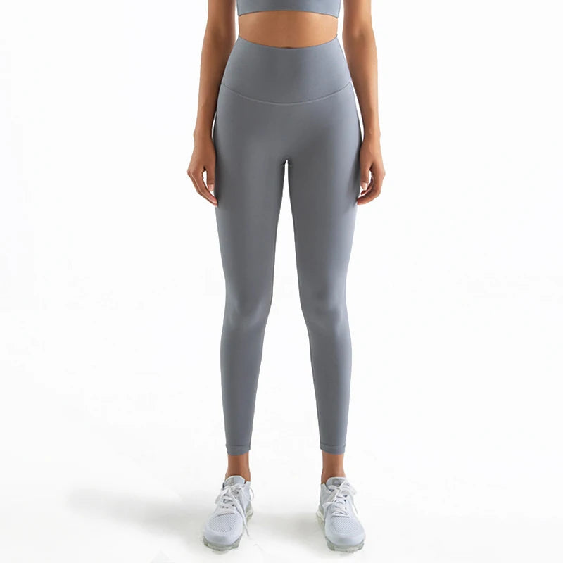 Nylon Leggings Women Yoga Pants Tight High Waist Hidden Pocket - GilloServ