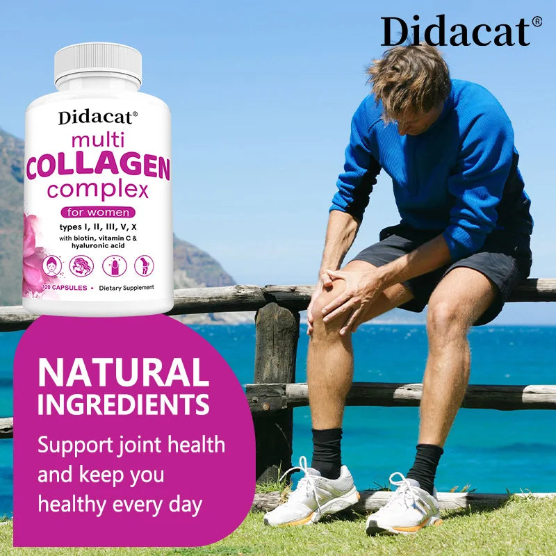 Collagen Complex - Biotin, Vitamin C, Hyaluronic Acid for Skin, Nails, Hair, Joints - GilloServ