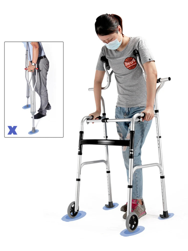 Elderly Rehabilitation Walker Device Underarm Crutche Walking Stick - GilloServ