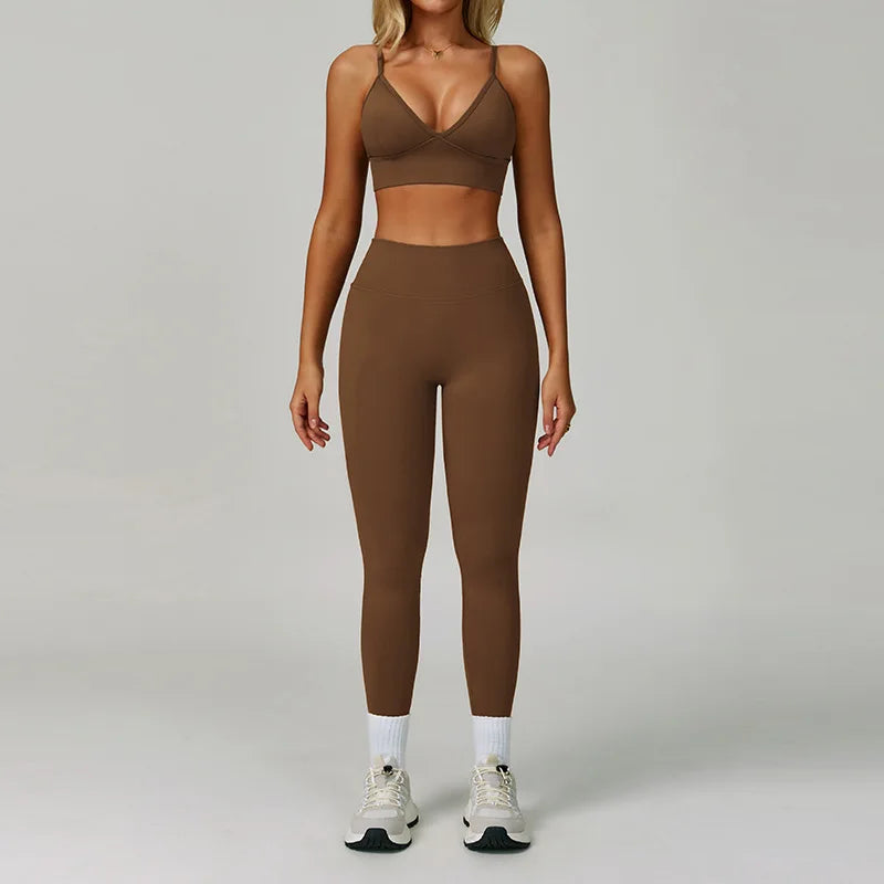 Yoga Gym Clothes Women Tracksuit// Workout //Outfits Fitness Set - GilloServ