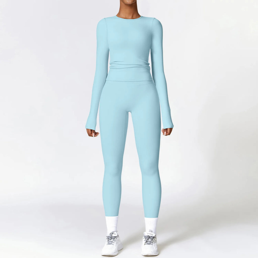 Best 2/3PCS Yoga Set Women Workout Set Seamless Sportswear Gym Clothing - GilloServ