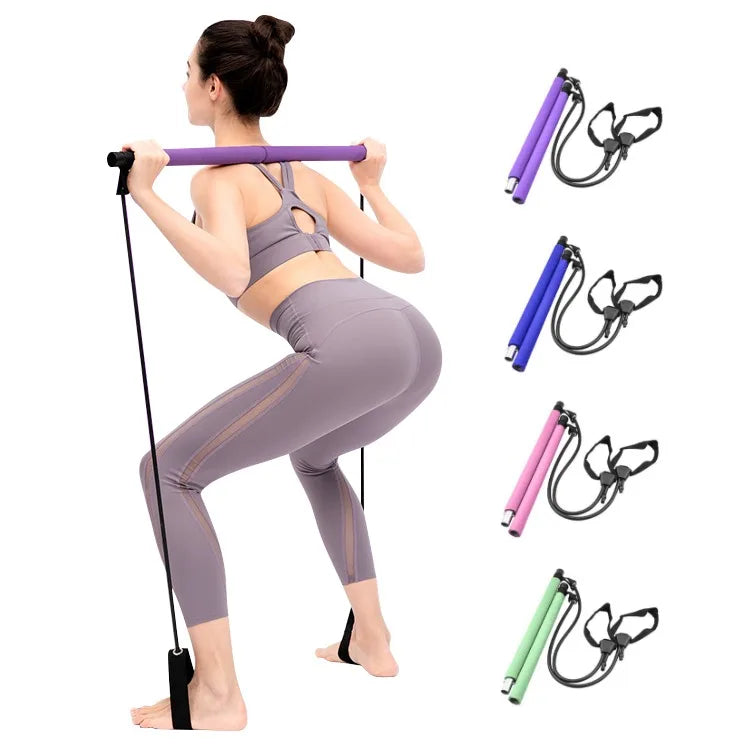 Hot sales rubber fitness rope belt portable squat yoga exercise - GilloServ