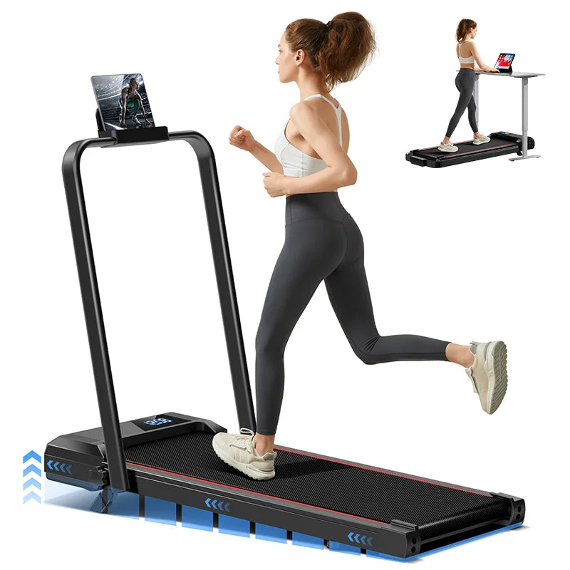 UMAY Walking Pad Treadmill: Incline, Under-Desk, Diamond Belt, Lightweight, Home/Office LED Display - GilloServ