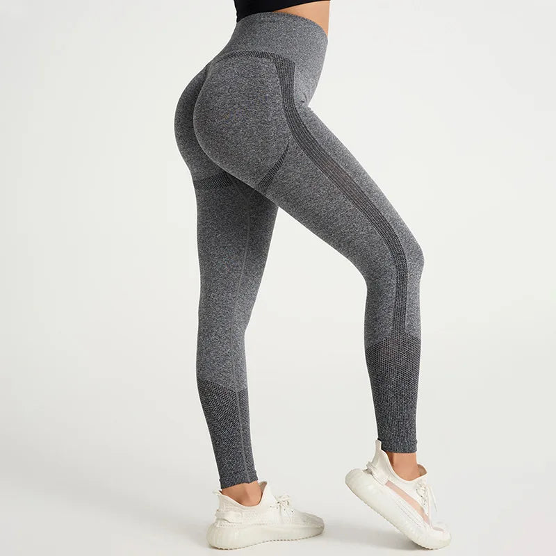 Latest Seamless Women Fitness Running High Waist Yoga Pants - GilloServ