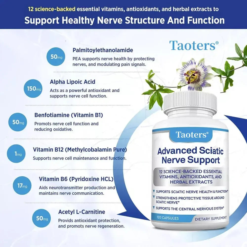 Alpha Lipoic Acid Vitamin Supplement Antioxidant Supports Bone and Nerve Health Improves Circulation Overall Health - GilloServ