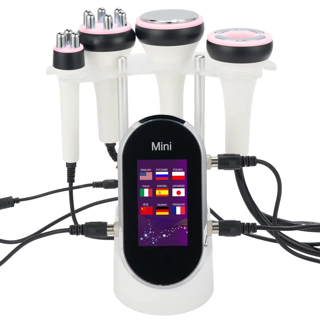 4-IN-1 40K Cavitation Radio Frequency Ultrasonic Slimming Machine Wrinkle Removal Weight Loss Skin Tightening Facial Beauty Tool - GilloServ