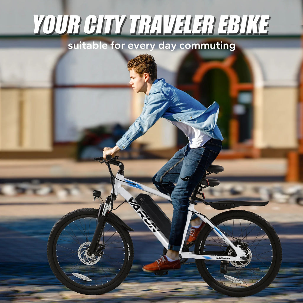 Comfort Ride Adult  M24-1 E-Bike 250W Motor 36V 7.8Ah Battery Mountain/City Commute Bike Electric Bike 24 Inch Tires - GilloServ