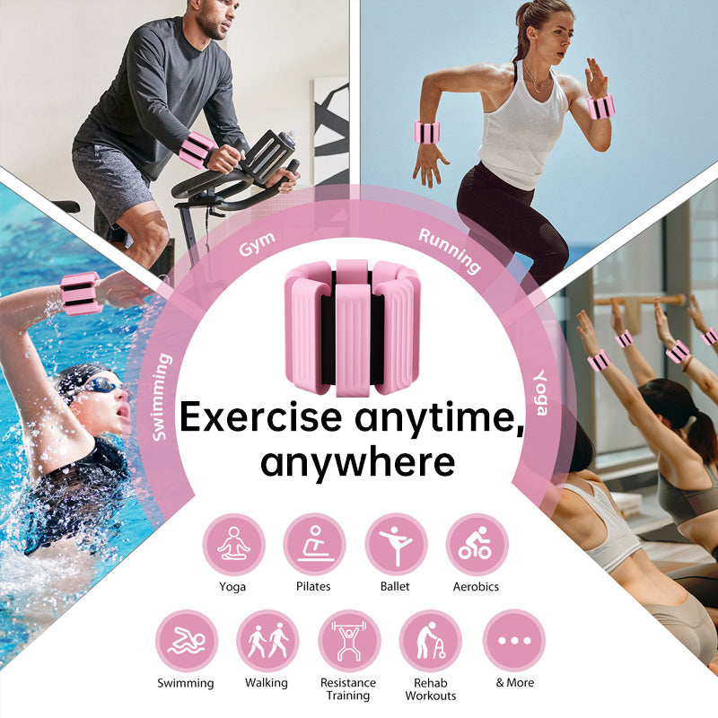 Weighted Wristbands Silicone Weight/Training/Yoga/Dance/Fitness - GilloServ