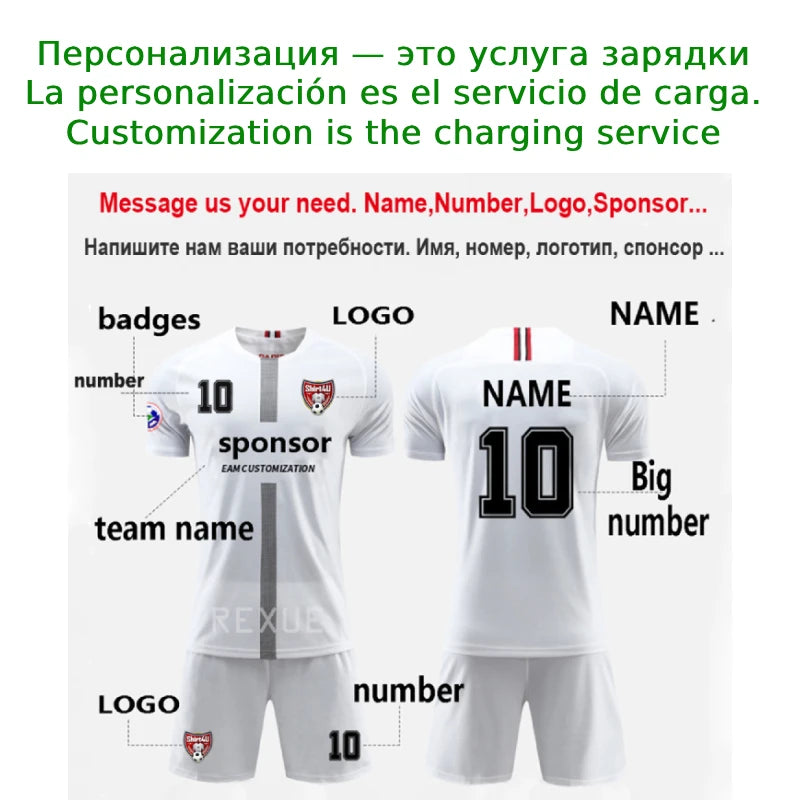 Soccer Kits Youth Football Uniforms Sets - GilloServ