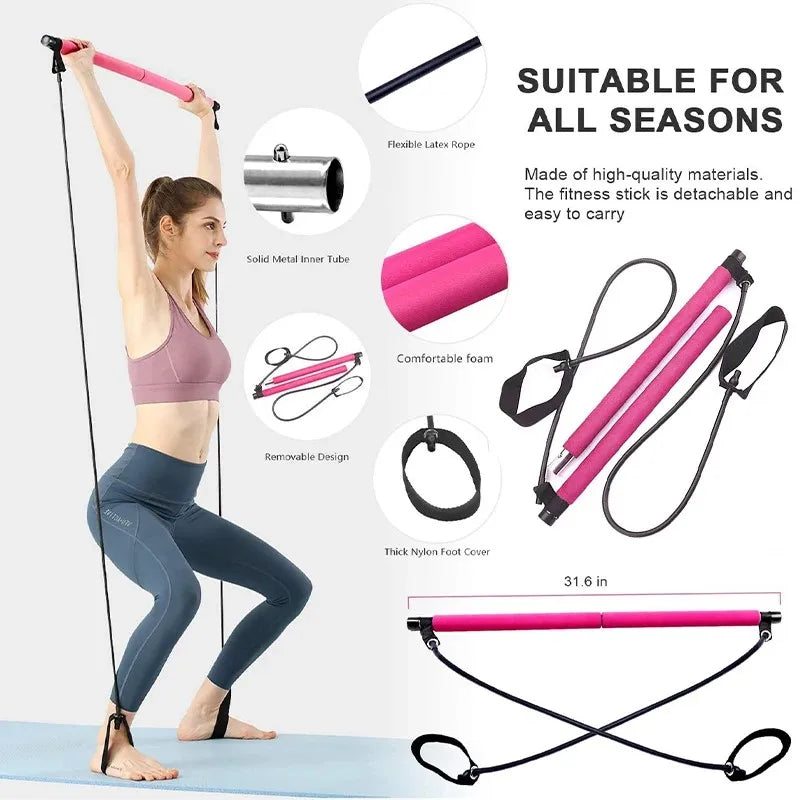 Multifunctional Pilates Bar Combination Fitness Bar Yoga Chest - GilloServ