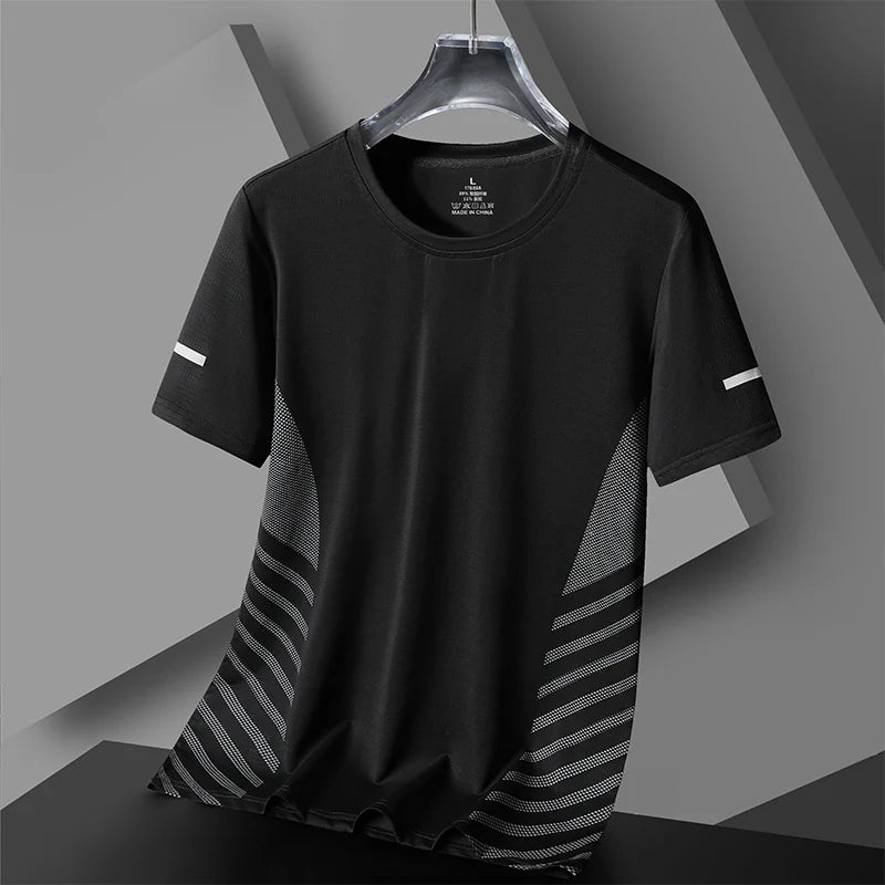 Running T-shirt Men Summer Ice Silk Thin Top - GilloServ