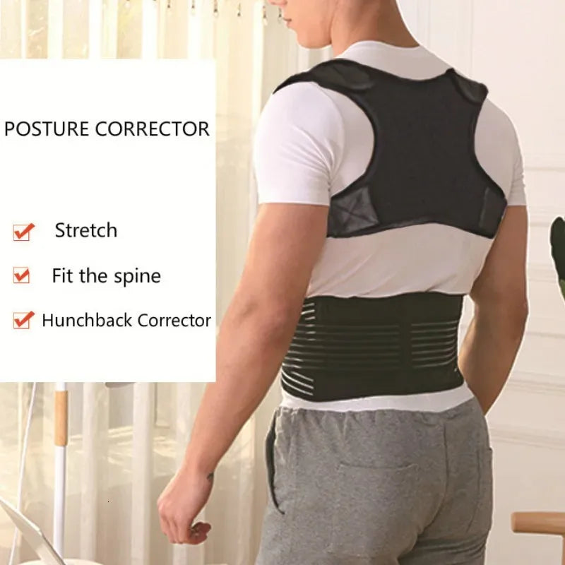Back Posture Corrector Trainer Adjustable Shoulder Brace Straight Holder - GilloServ