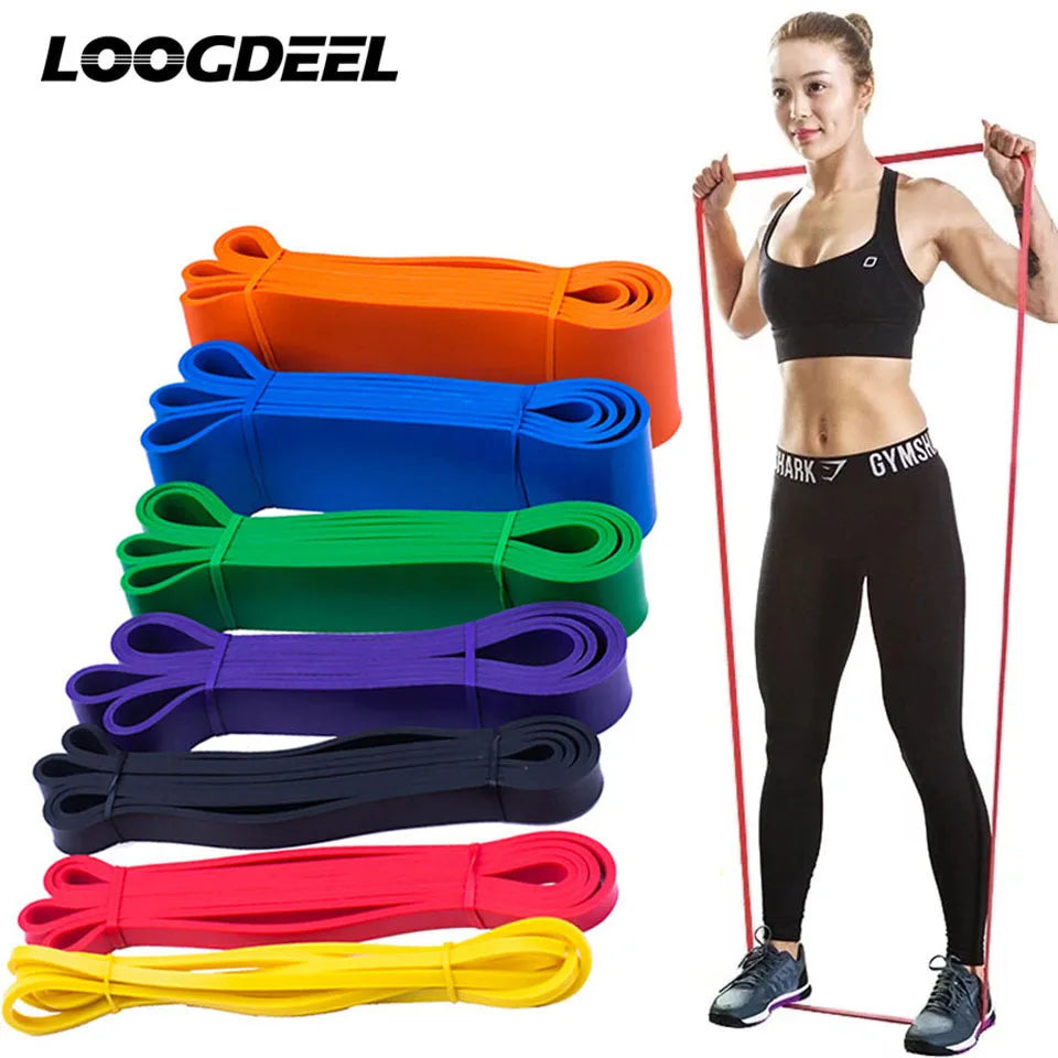 Unisex Fitness 208cm Rubber Resistance Yoga Band Pilates - GilloServ