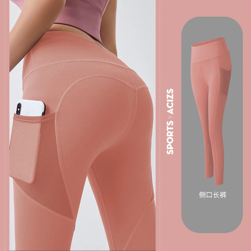 Yoga Pants with Pocket Plus Size Leggings Sport Girl Gym - GilloServ