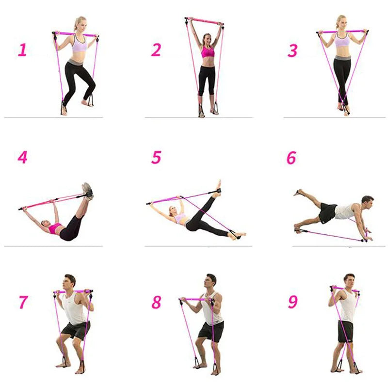 Hot sales rubber fitness rope belt portable squat yoga exercise - GilloServ