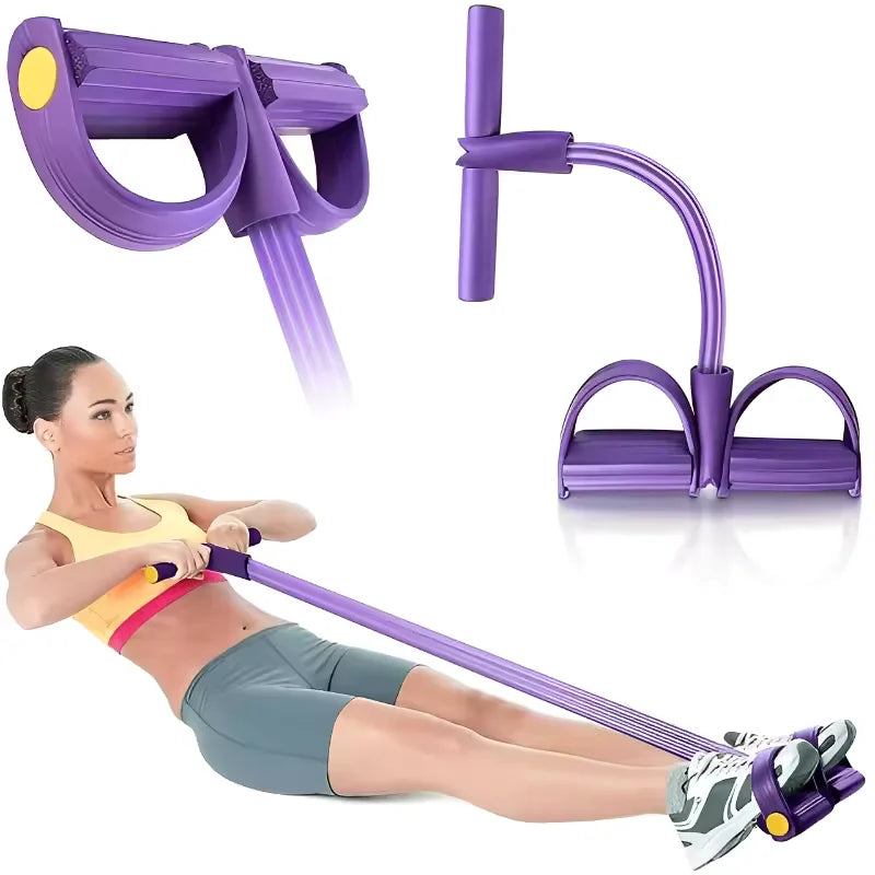 Four-Tube Tensioner Multi-Functional Household Fitness Yoga Abdominal Strengthening Elastic Band - GilloServ