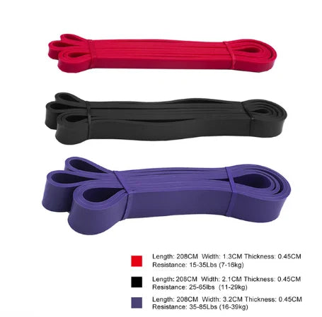 Unisex Fitness 208cm Rubber Resistance Yoga Band Pilates - GilloServ