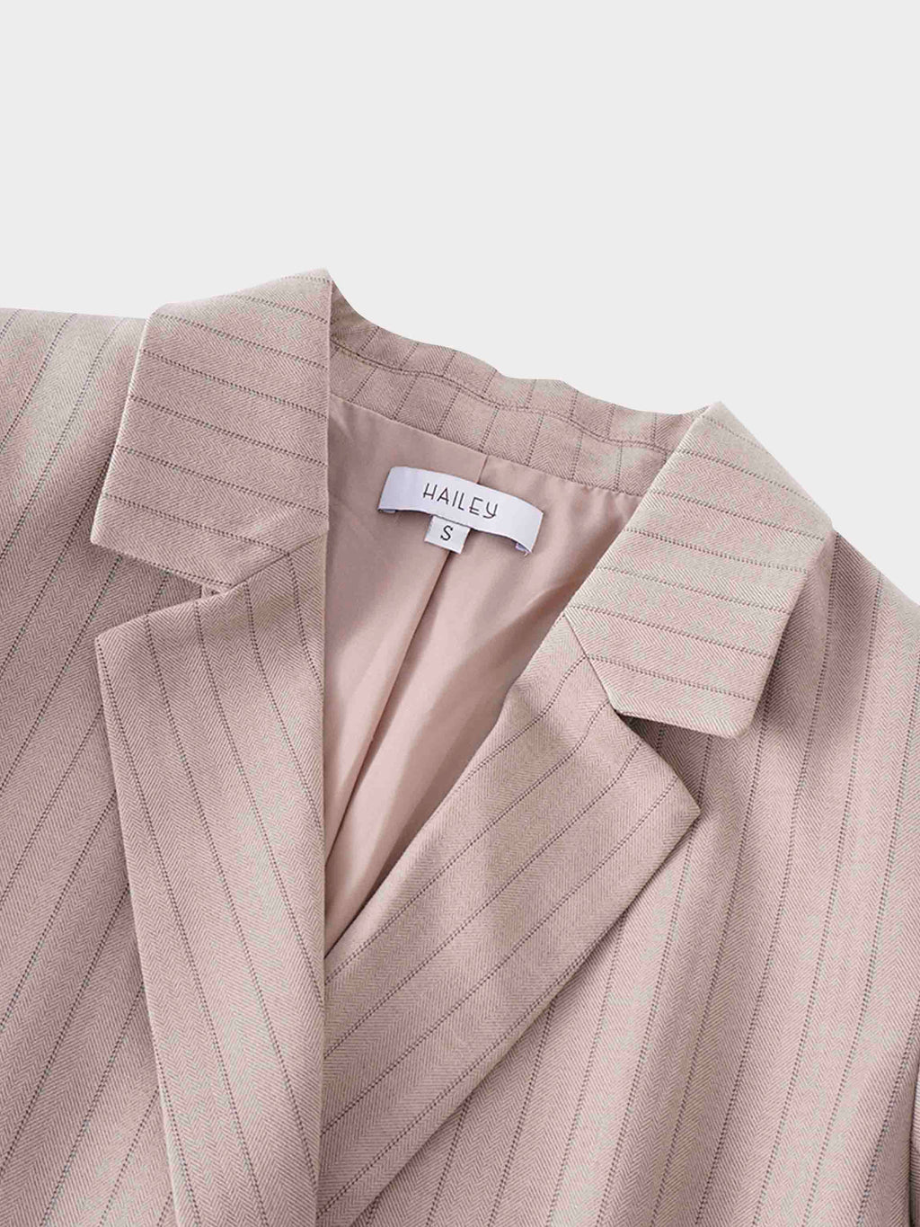 Double Breasted Pinstripe Jacket-Brown - GilloServ