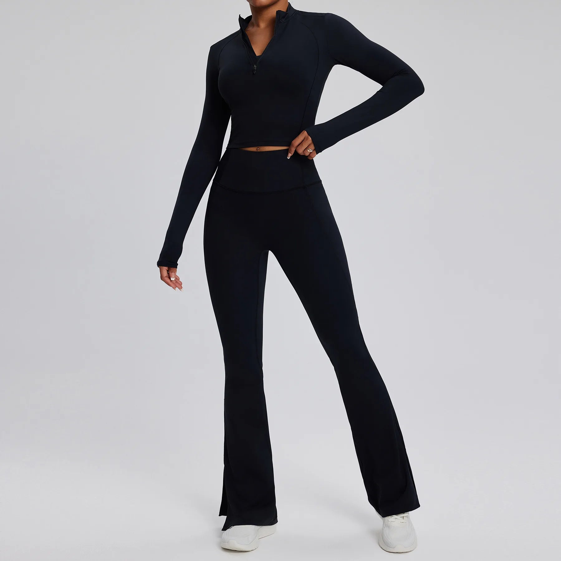 Best 2PCS Yoga Suit Gym Set Women Clothes Running Tracksuit Clothing - GilloServ