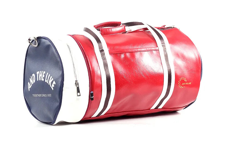 Gym Bag Men And Women Shoulder Bag, Portable Training Basketball Bag Cylinder, - GilloServ