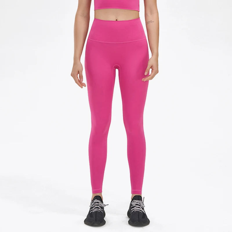 Nylon Leggings Women Yoga Pants Tight High Waist Hidden Pocket - GilloServ