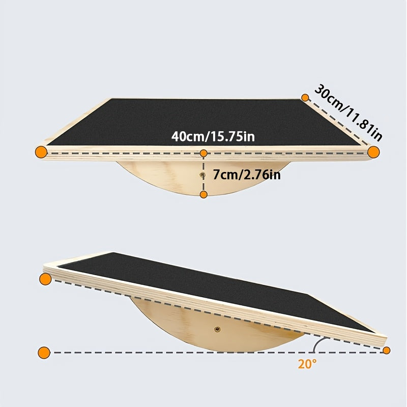 Wooden Balance Fitness Board for Adults - GilloServ