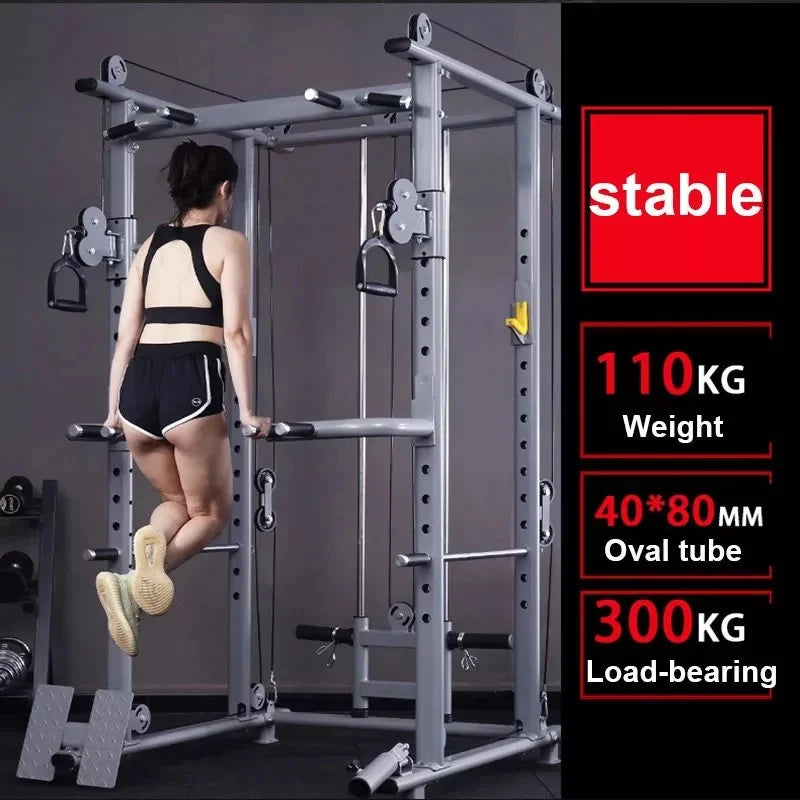 Heavy Duty Strength Trainer Power Cage Weights Workout - GilloServ