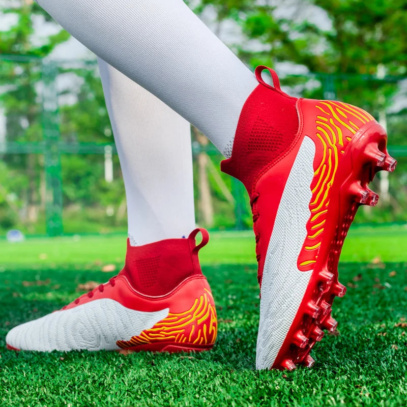 Best Quality Professional Soccer Shoes Men Anti-slip Grass Training Long Stud Sports Shoes - GilloServ