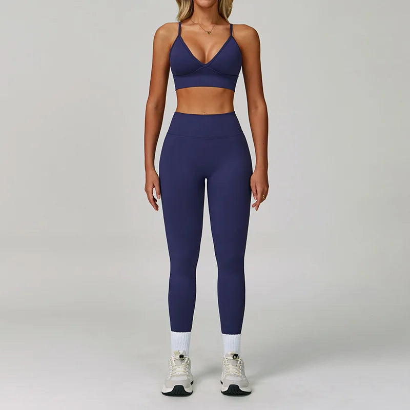 Yoga Gym Clothes Women Tracksuit// Workout //Outfits Fitness Set - GilloServ
