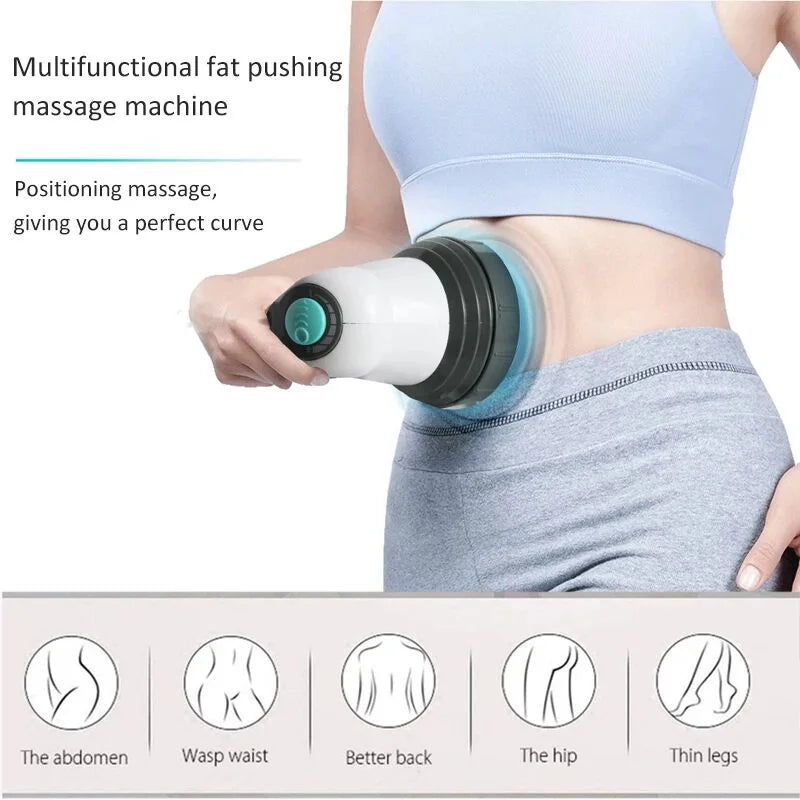 Body Electric Massager Anti Cellulite Portable Fat Slimming Health Care Massage Instrument Vibration Cervical Spine Neck Waist - GilloServ