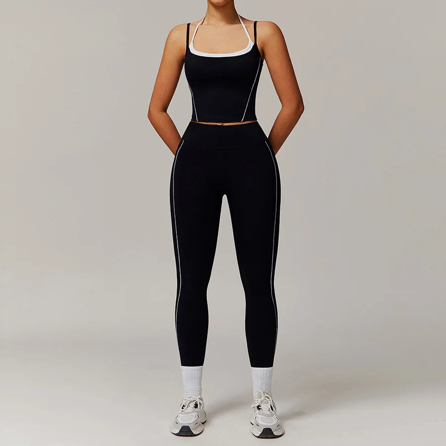New Yoga Set 2 Pieces Workout Outfits Fitness Sportswear - GilloServ